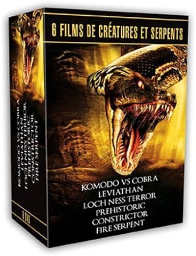 Coffret DVD 6 films de créatures et de serpents