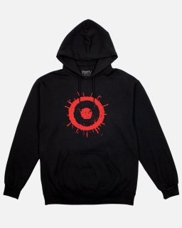 The Doctor All Over Eyes Black Drawstring Hoodie